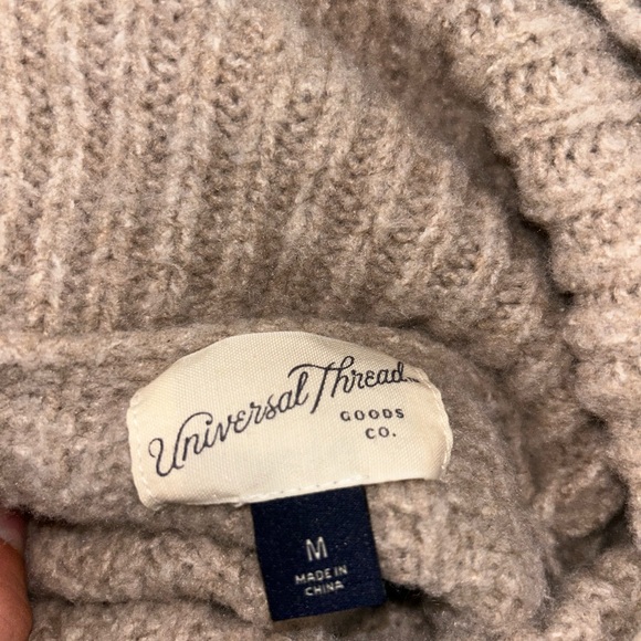 Universal Thread Brown Cowl Neck Sweater - Picture 3 of 3